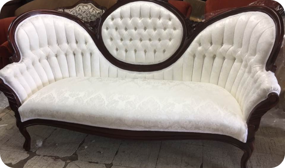 Upholstery Austin after photo of classic reupholstered sofa